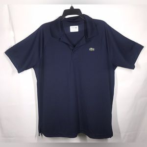 COPY - Lacoste Mens Sport Short Ultra Dry Raglan Sleeve Polo Shirt Navy Blue